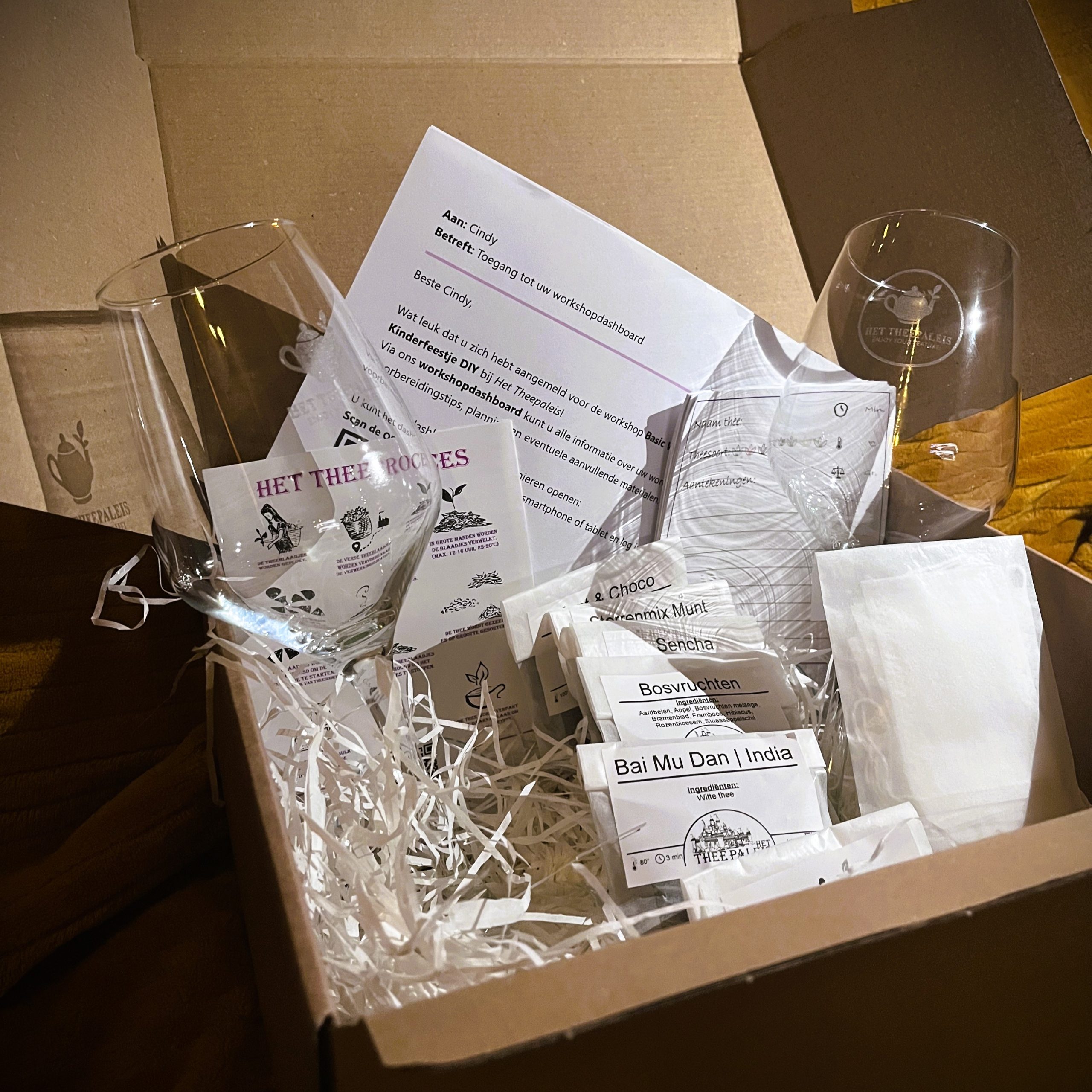 DIY Basis Theeproeverij Deluxe – Online Workshop Pakket | 2 personen