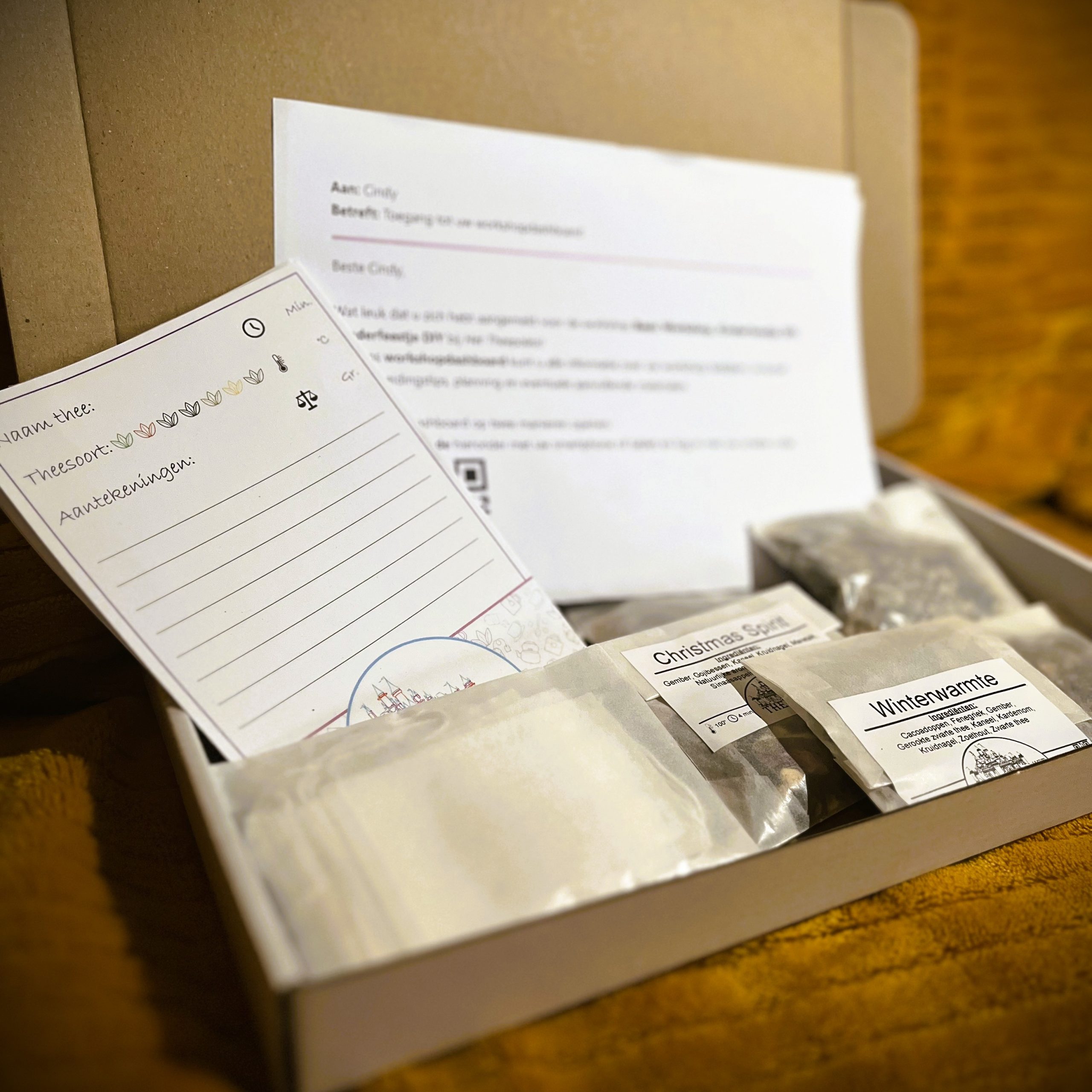 DIY Winterse Theeproeverij – Online Workshop Pakket | 2 personen - Afbeelding 2