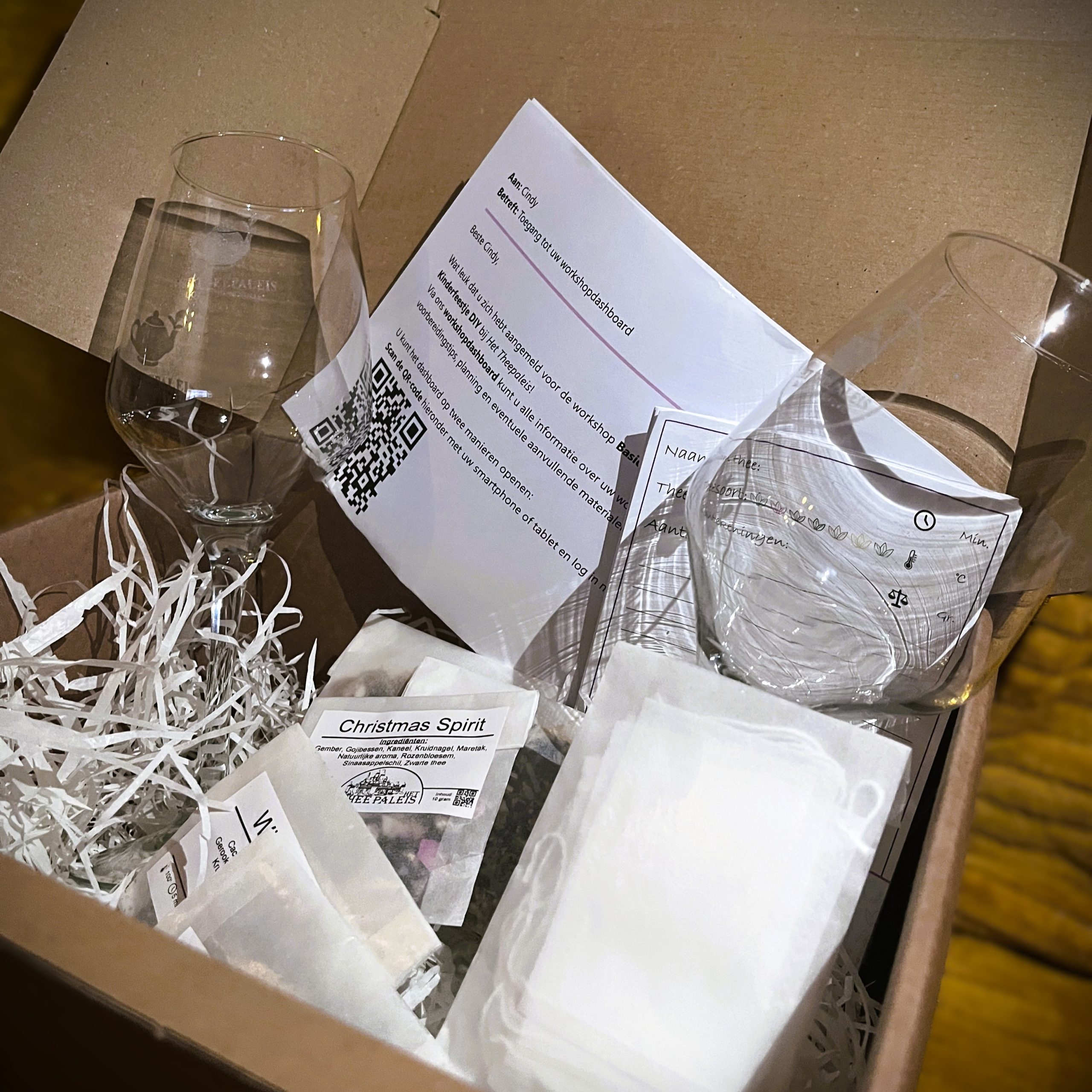 DIY Winterse Theeproeverij Deluxe – Online Workshop Pakket | 2 personen